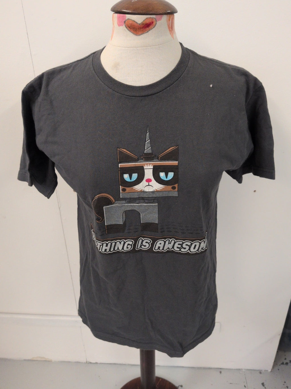 Tee Fury Small Cotton Grey Printed Short Sleeve T-shirt