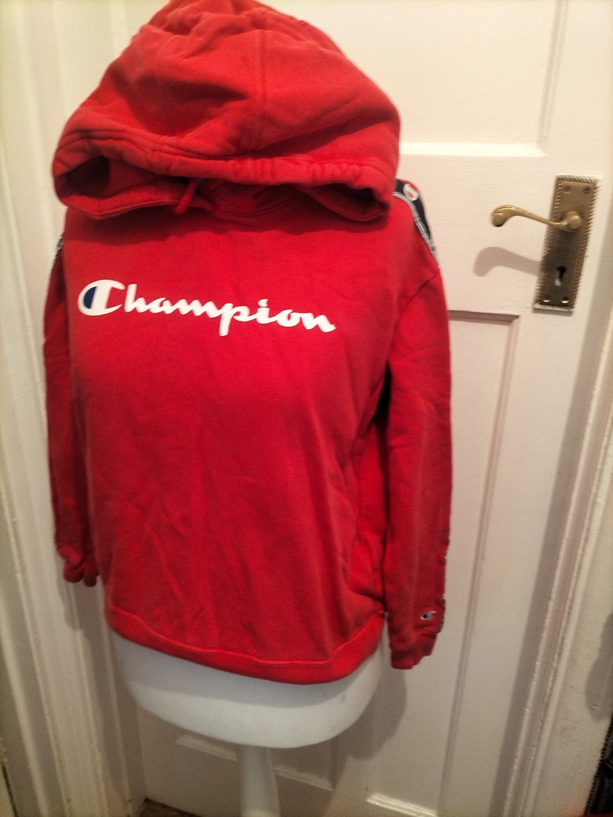 Mens Champion Size Small Red Pullover Hoodie
