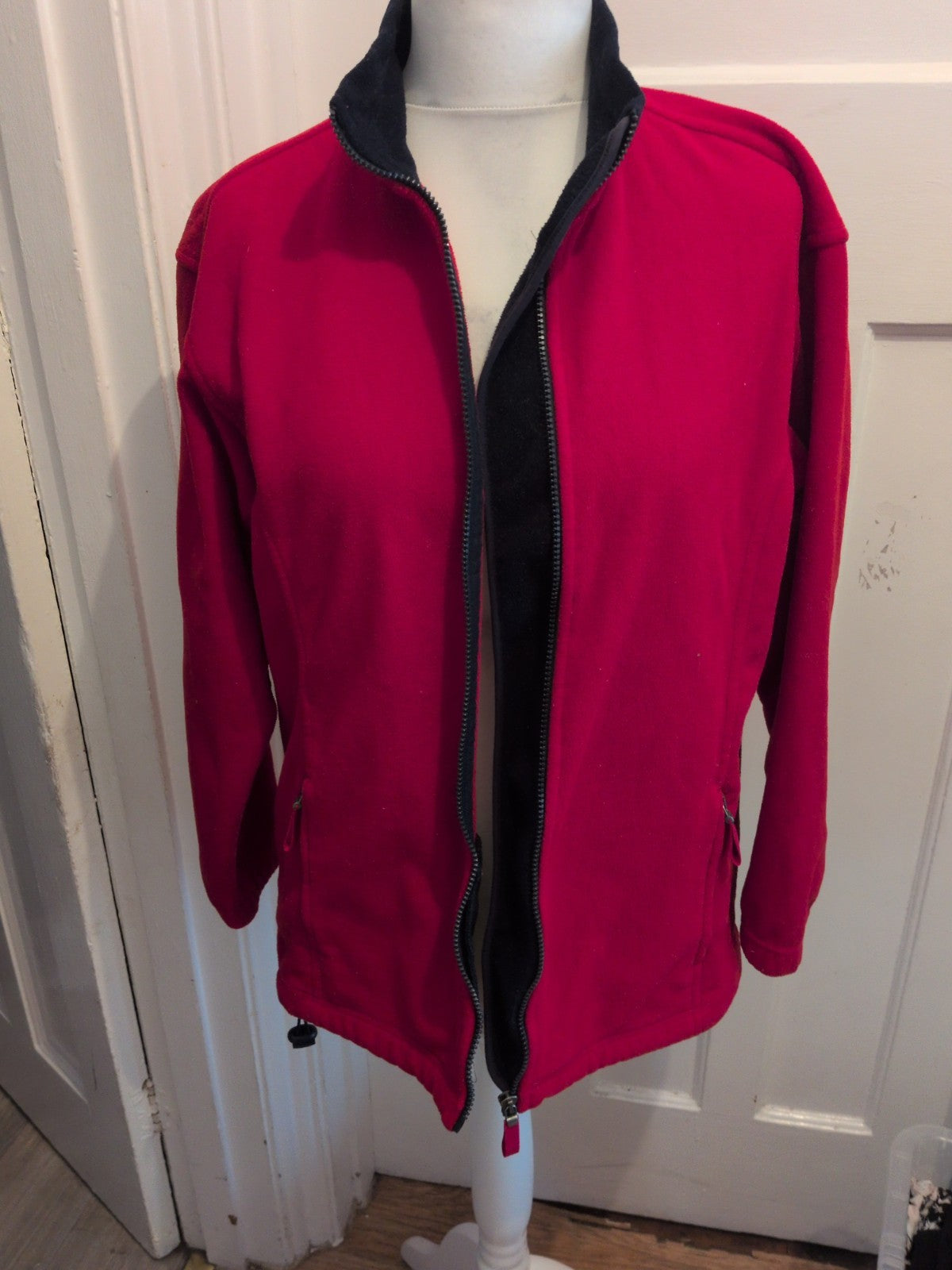 Marks And Spencer 12 Red Full Zip Jacket/Jumper