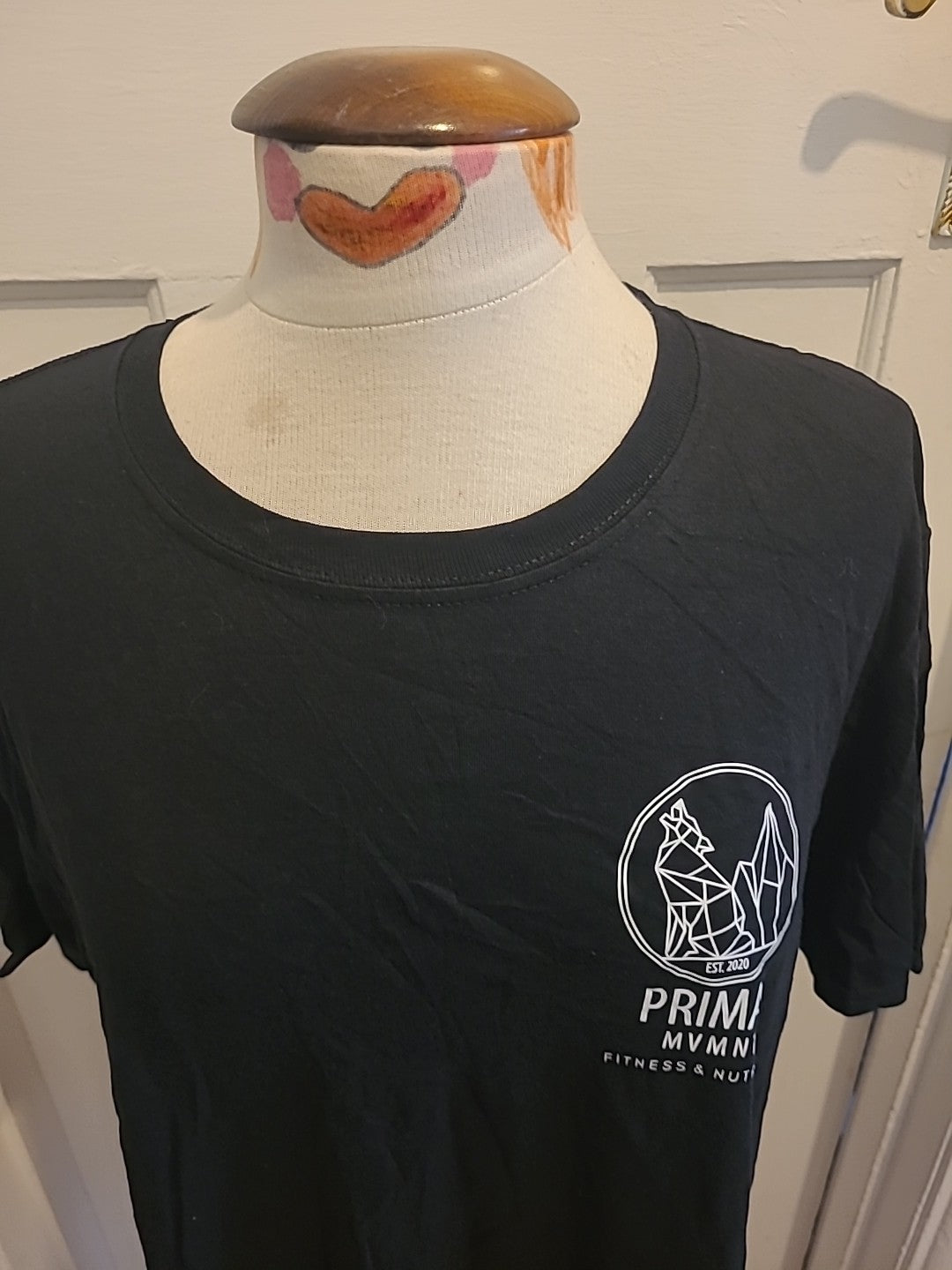 Mens Gildan Size Large Black Primal Fitness Short Sleeved Tshirt
