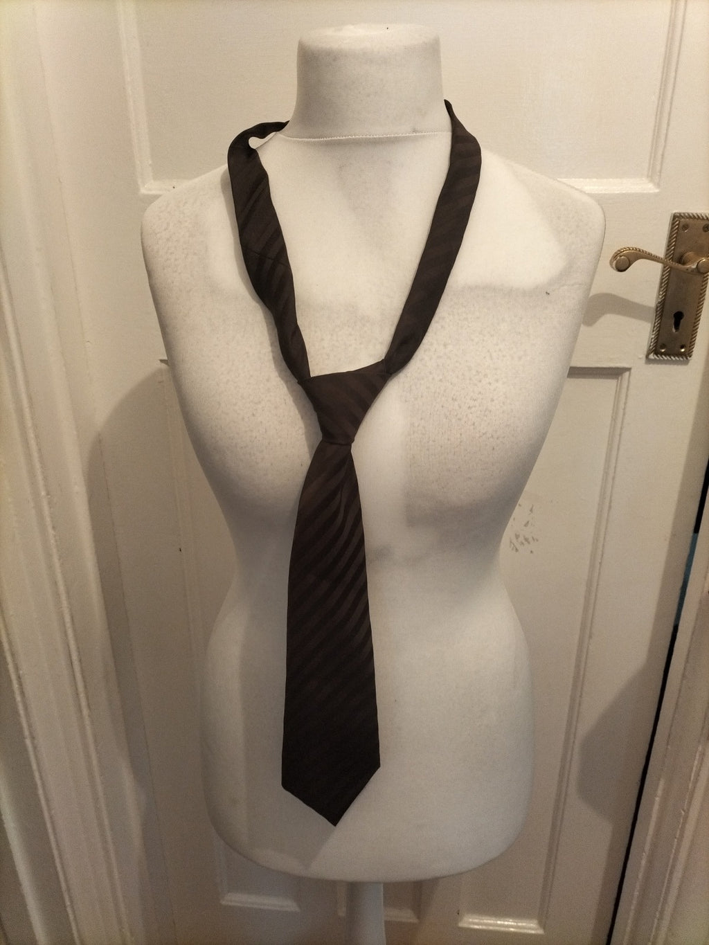 Mens Littlewoods Brown Striped Tie
