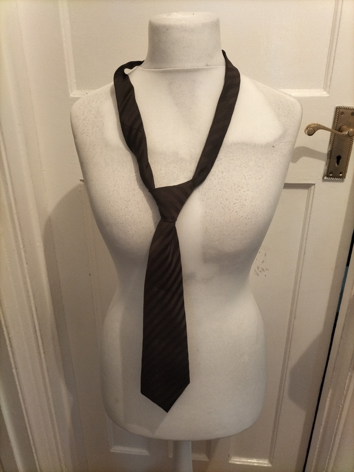 Mens Littlewoods Brown Striped Tie