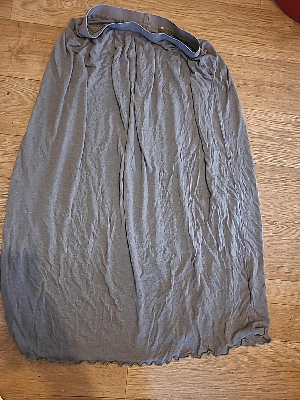 Ladies Size Small Grey Long Length Elasticated Skirt