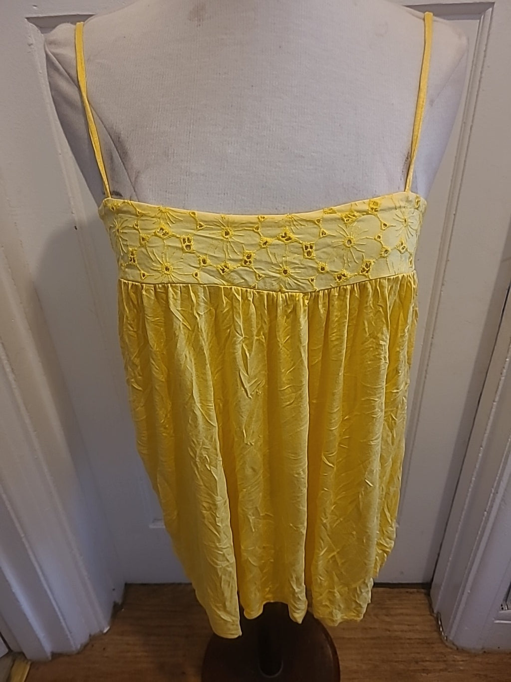 Brand New Ladies Primark Size 12 Yellow Sleeveless Cami Top