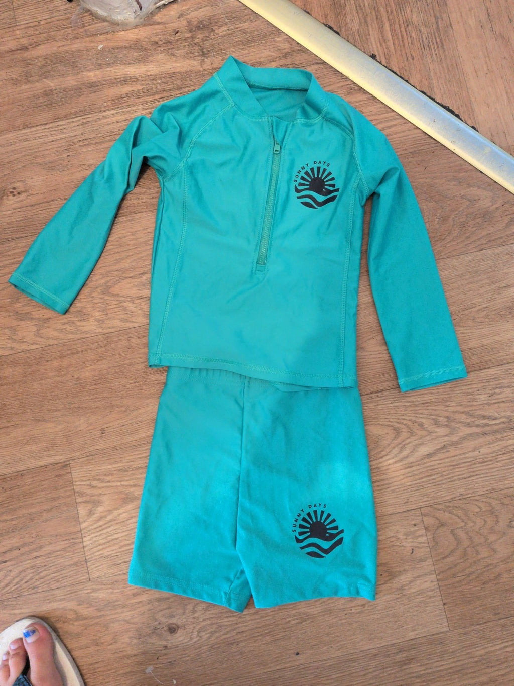Boys George 4-5 Years Sage 2 Piece Swimming Set