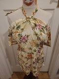 Ladies Billabong Size Small Multi Floral Sleeveless Strapless Dress