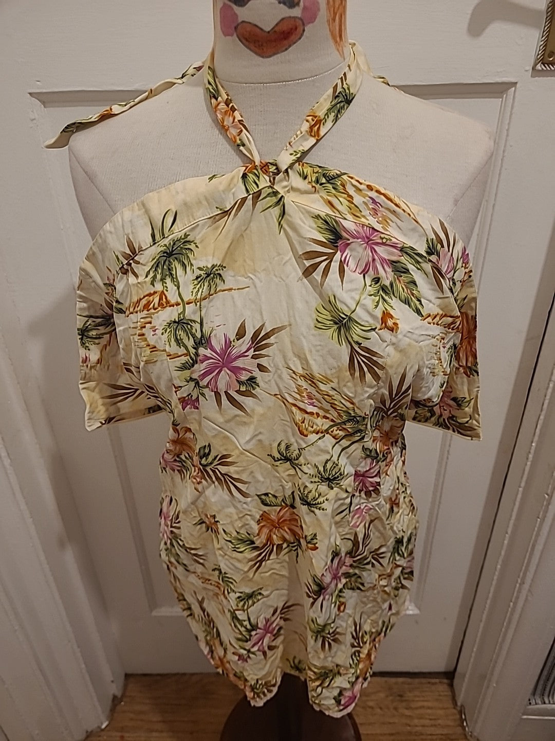 Ladies Billabong Size Small Multi Floral Sleeveless Strapless Dress