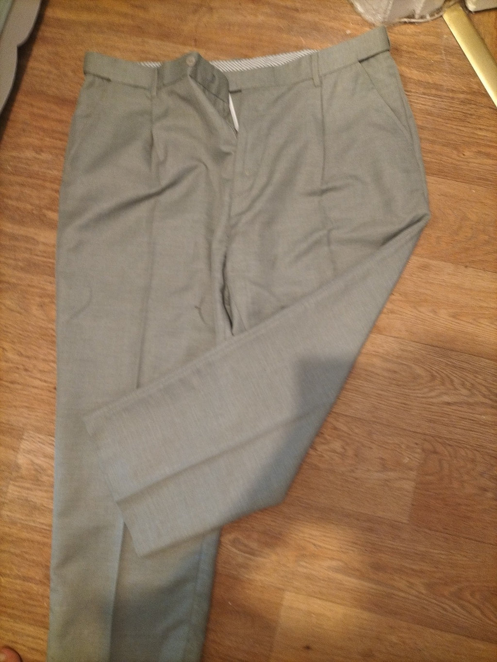 Mens Clifford James Size 42XS Grey Formal Trousers