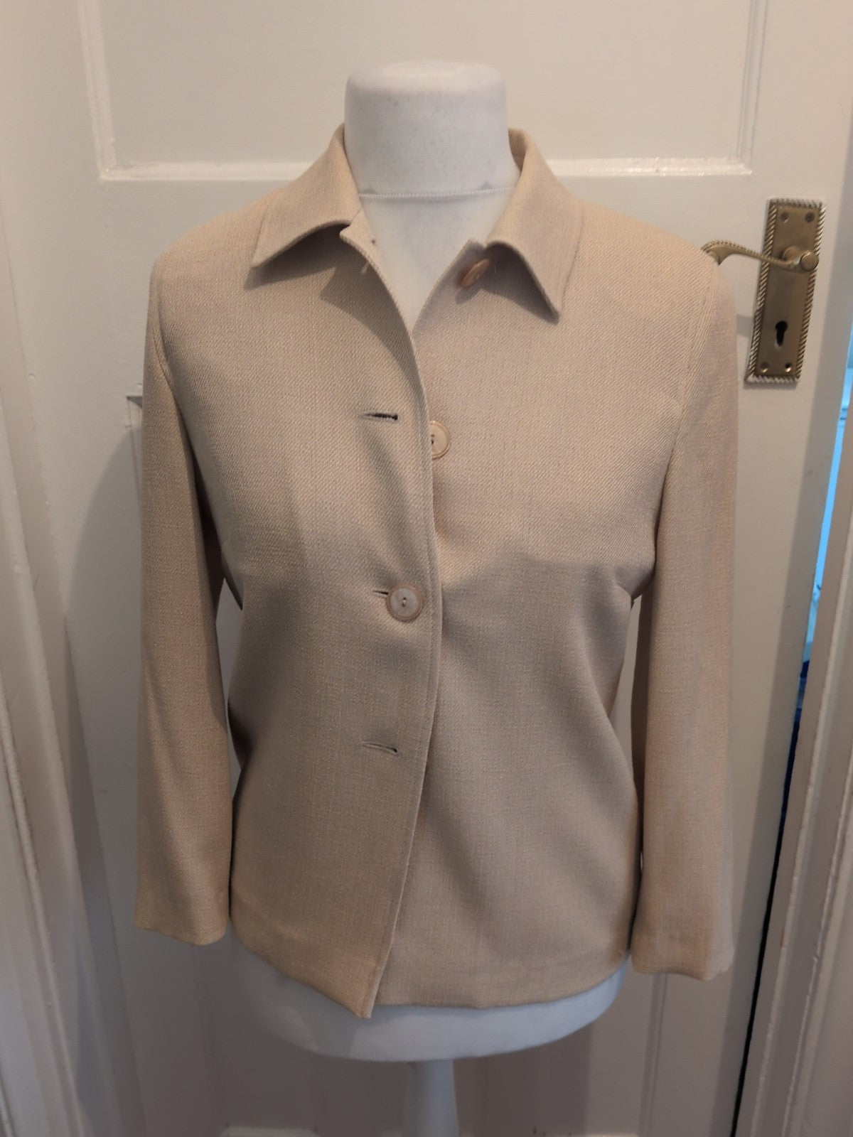Ladies Gold By Micheal H 12 Sandy Lined Blazer