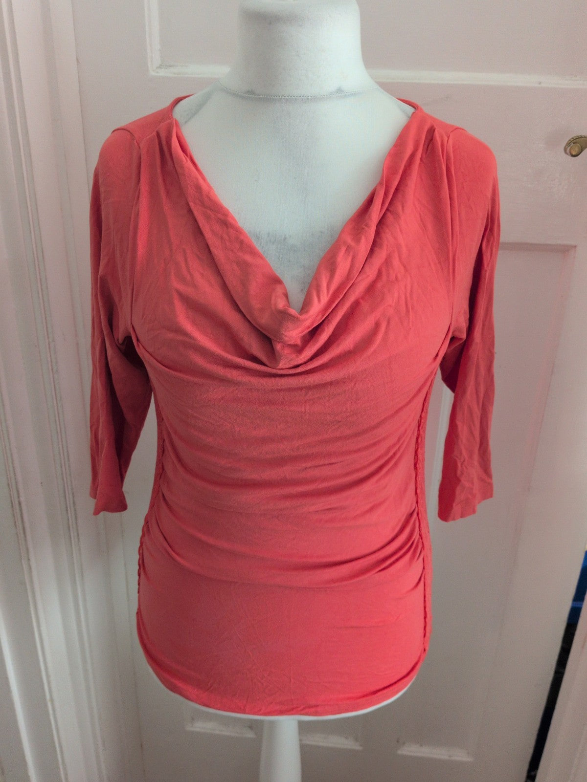 Large Pink 3/4 Sleeve Blouse