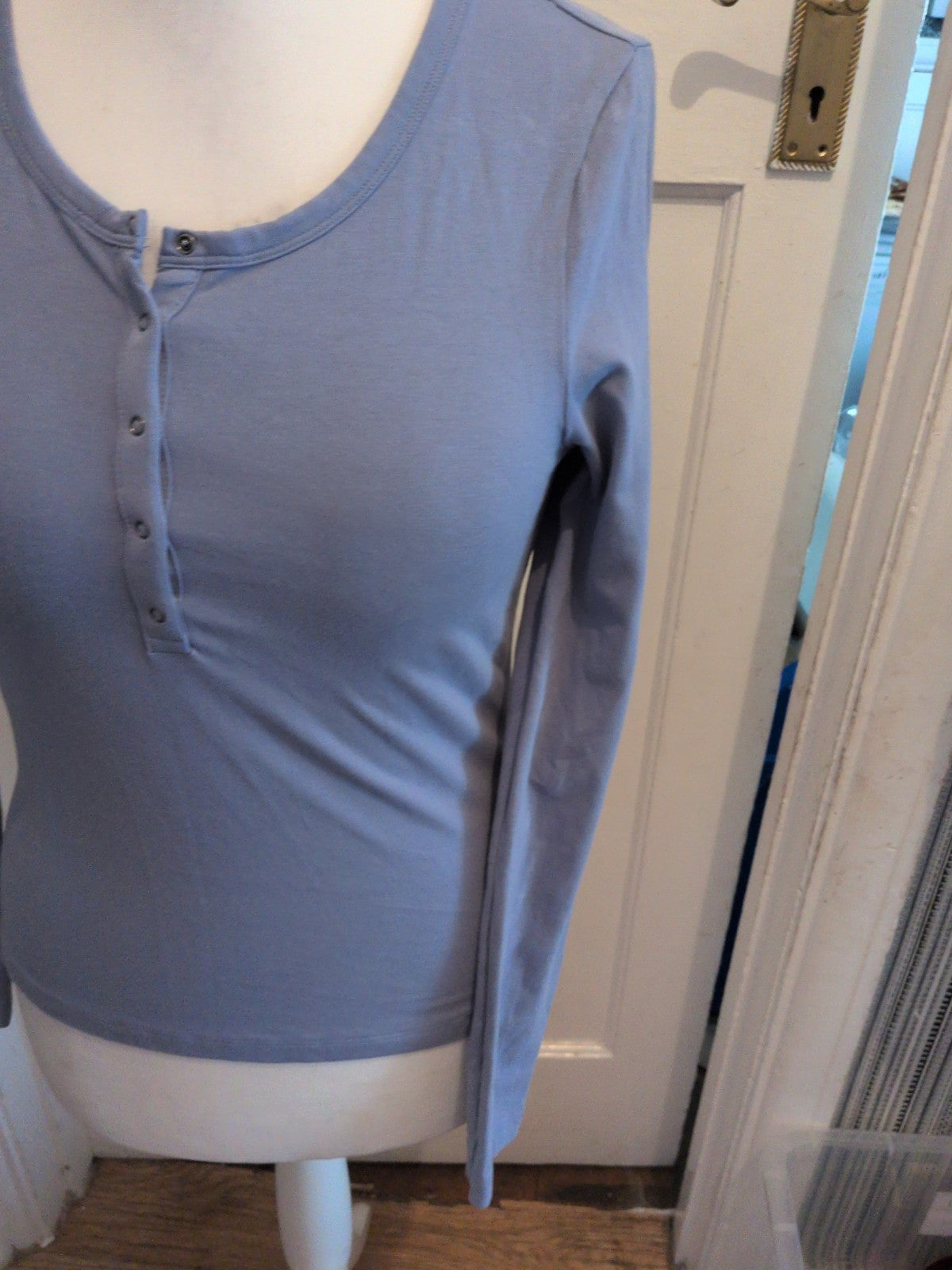 Ladies M&S 10 Hyacinth Long Sleeve T-shirt
