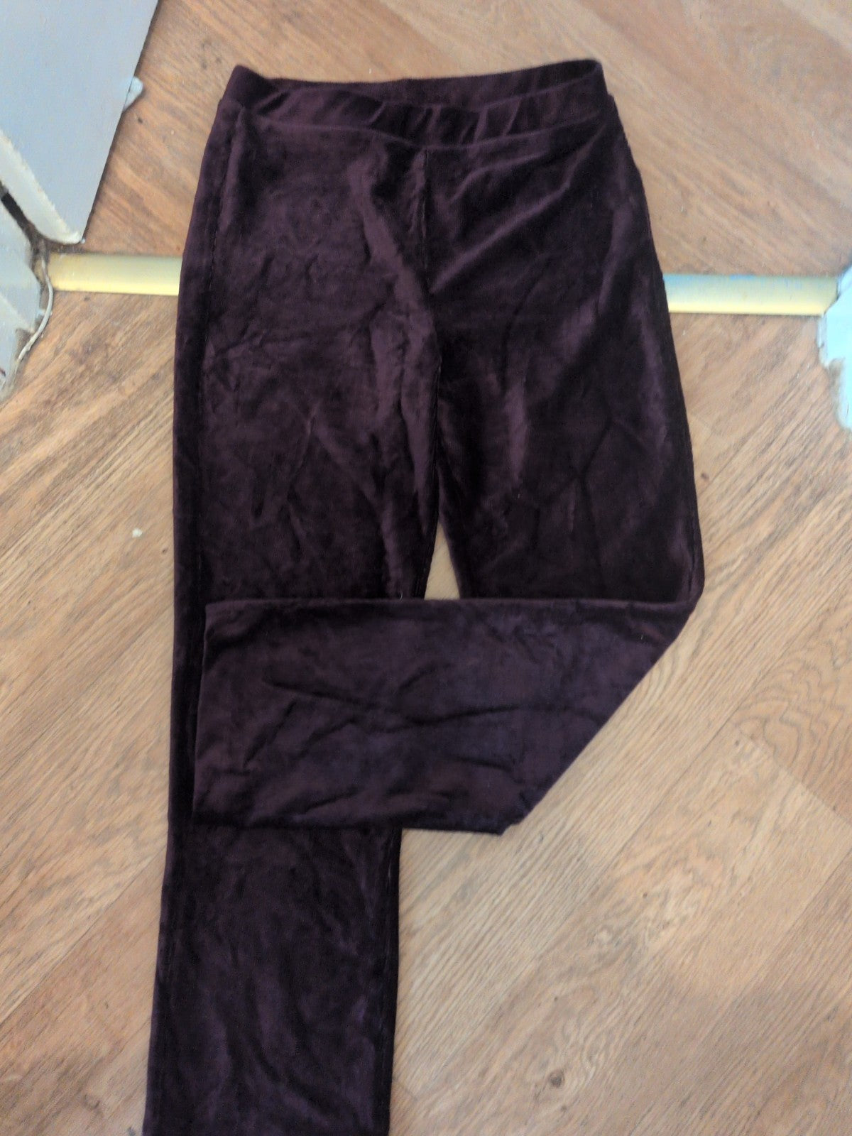 Cotton Traders 14 Purple Elasticated Trousers