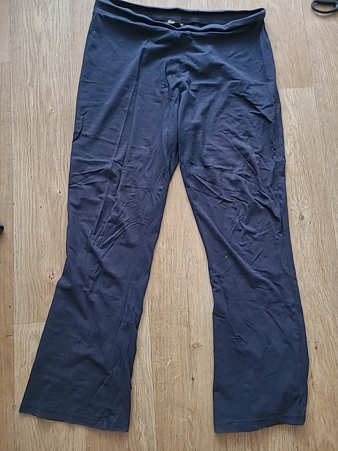 Ladies Bonmarche Size 14 Elasticated Capri Leggings Twisted Elastication