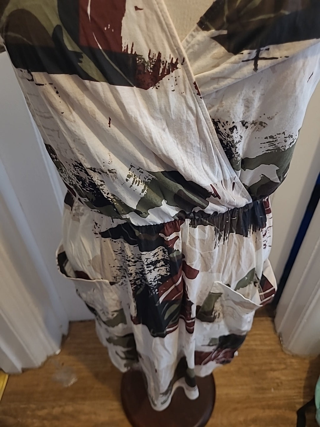 Ladies Next Size 12 Multi Coloured Short Sleeved Dress