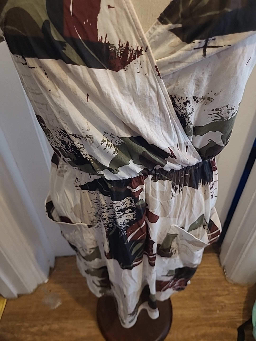Ladies Next Size 12 Multi Coloured Short Sleeved Dress