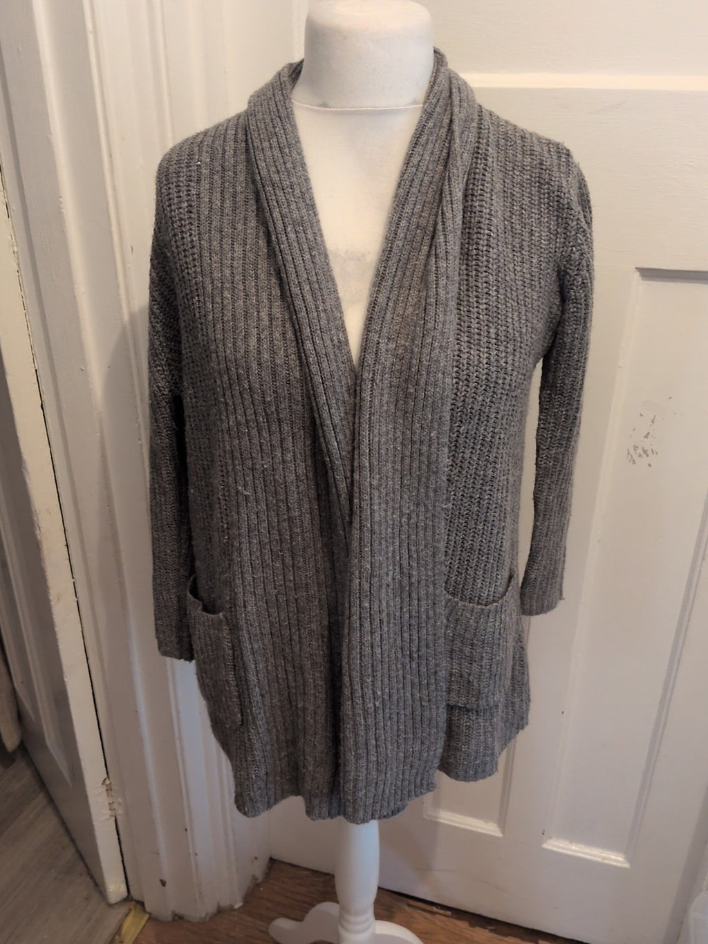 Primark 6 Grey Collared Cardigan
