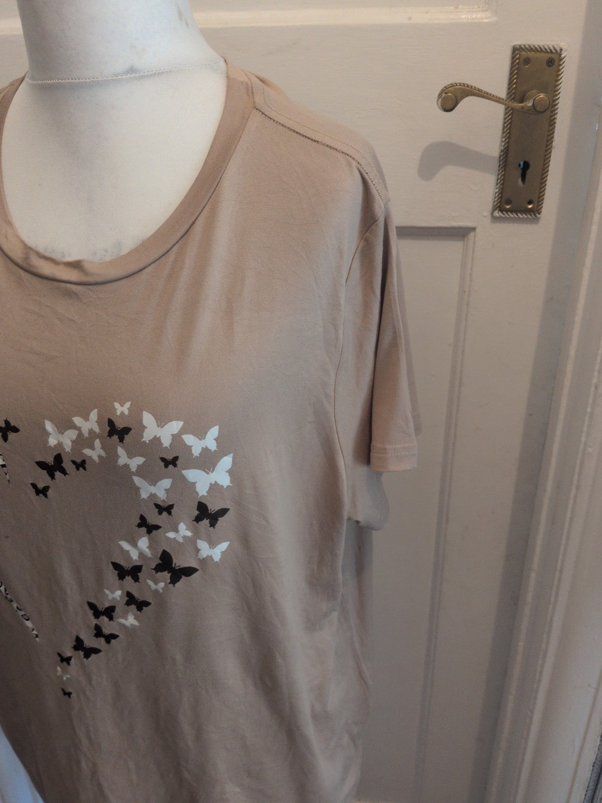 Ladies Beige Top Size 2XL Shein