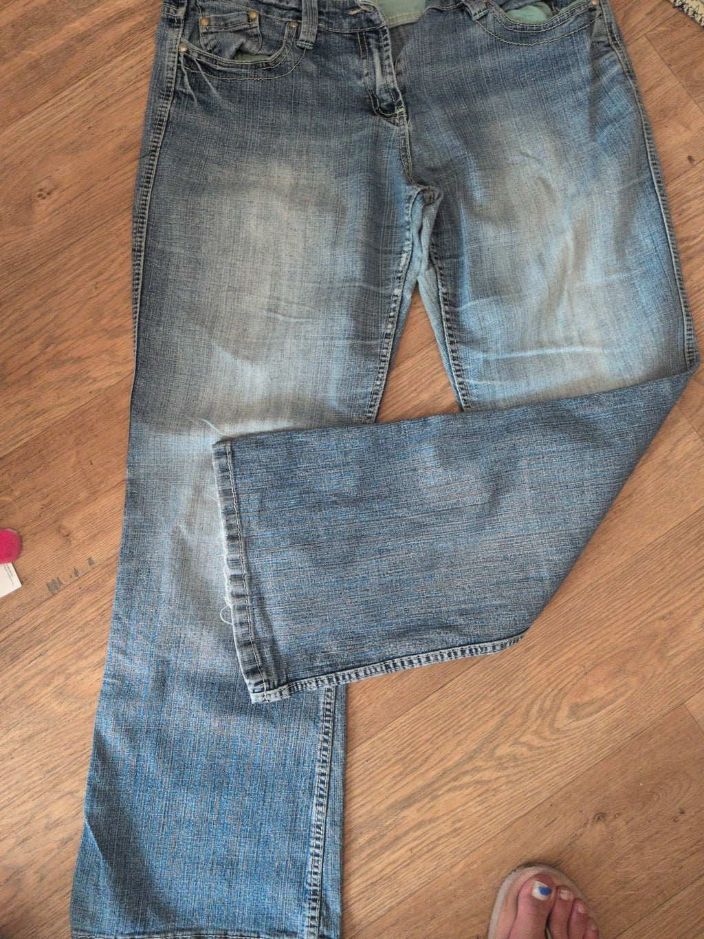Dorothy Perkins 14R Denim Straight Jeans Blue