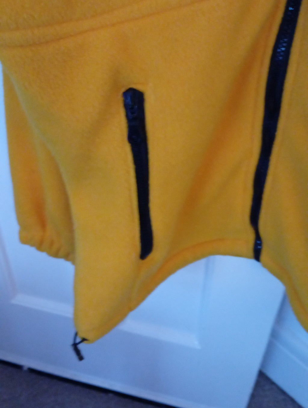 Ladies Yellow Fluffy Jacket Size Small