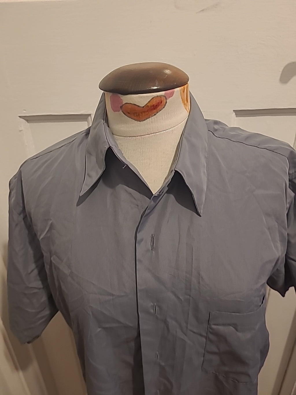 Mens Van Heusen Size 15.5" Formal Grey Shirt