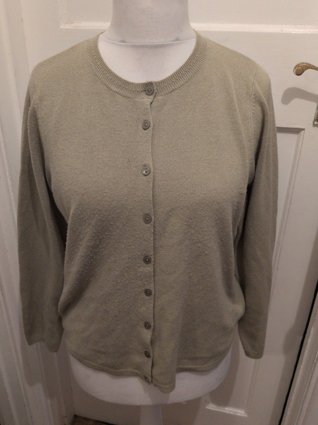 Classic 16 Sage Buttoned Cardigan