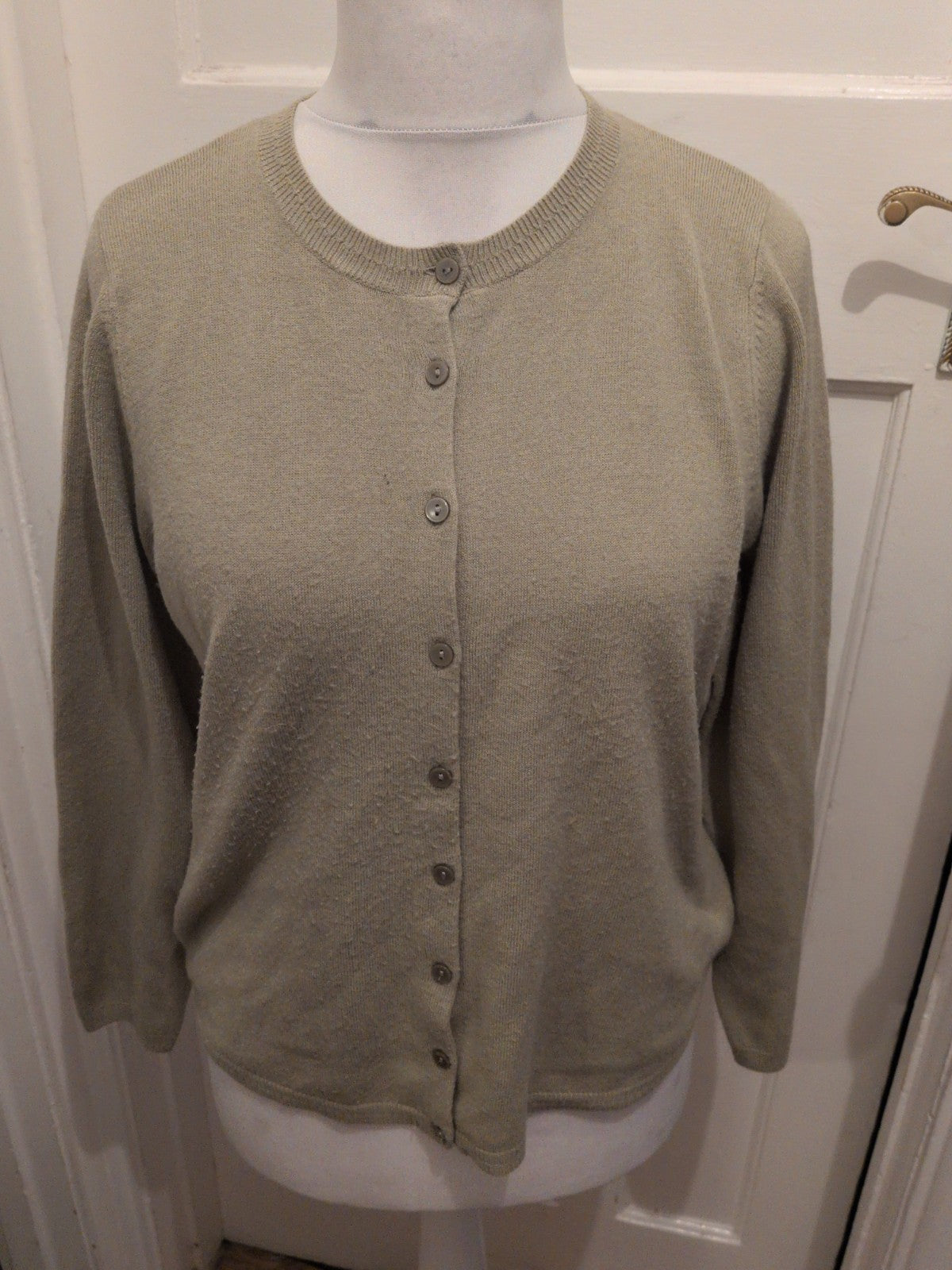 Classic 16 Sage Buttoned Cardigan