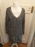 Ladies H&M Medium Black/Grey/White Flecked Jumper