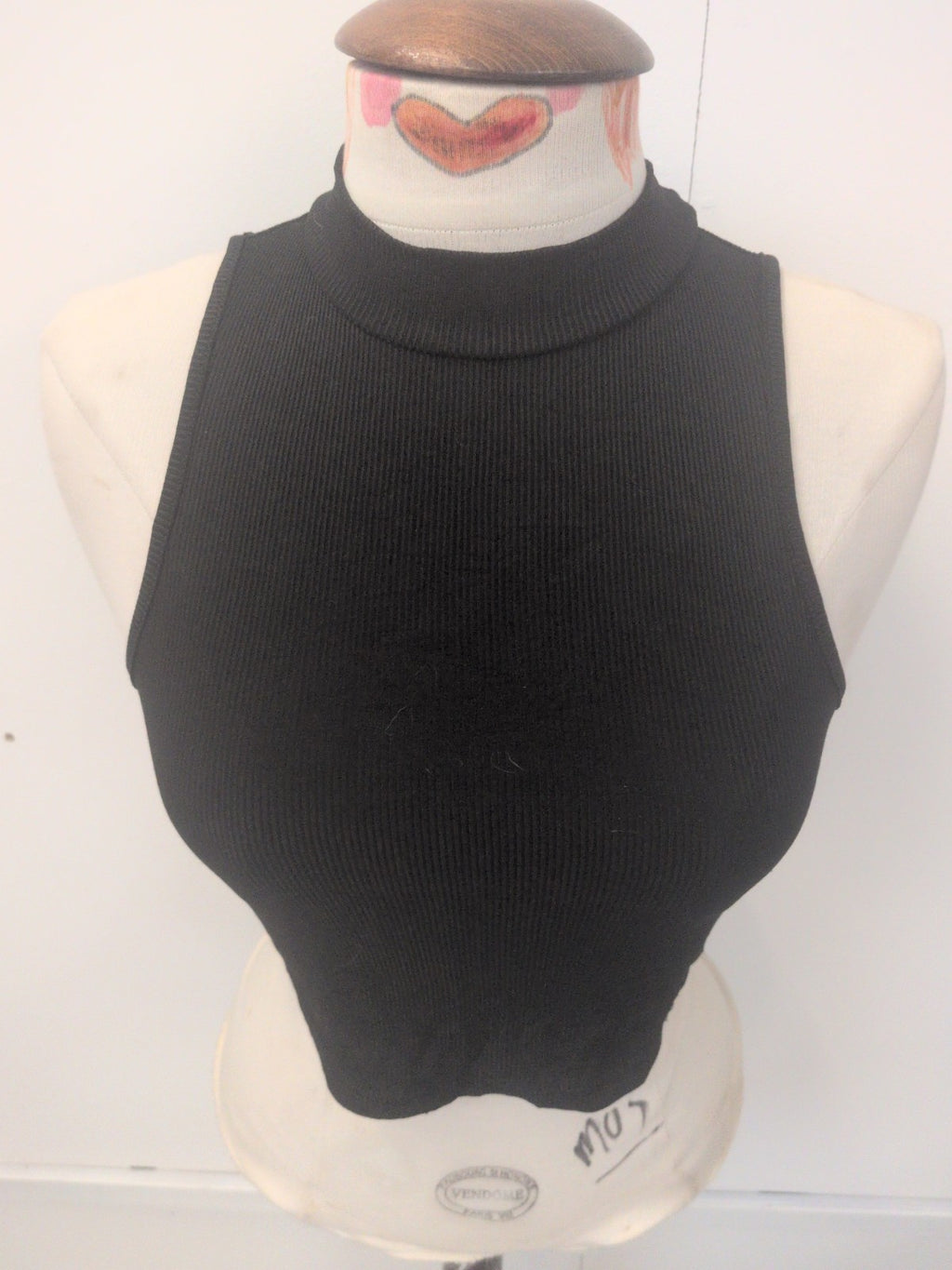 Ladies Shein Size Small Black Sleeveless T-shirt