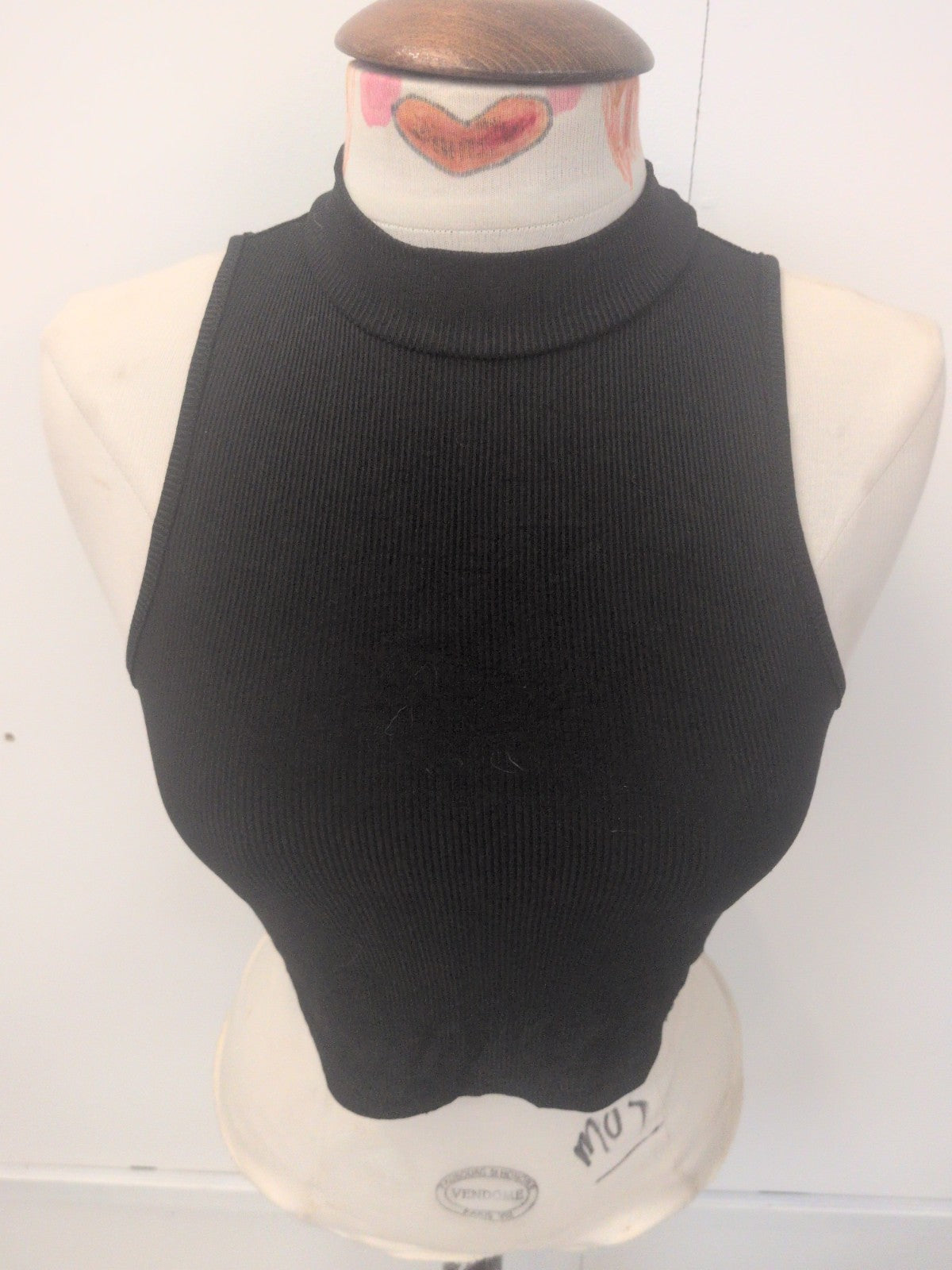 Ladies Shein Size Small Black Sleeveless T-shirt