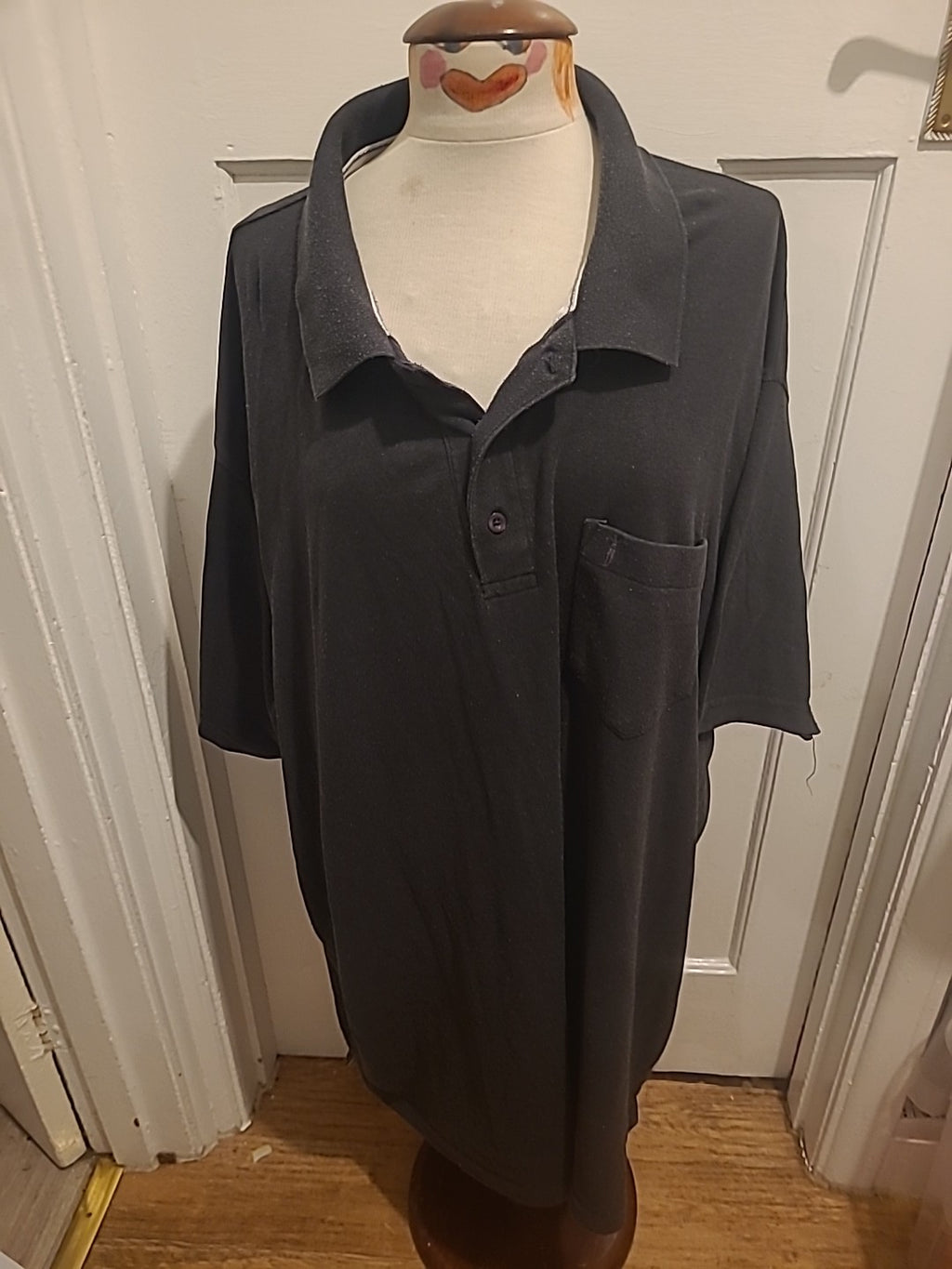 Mens Louie James Size 5XL Charcoal Golf Polo