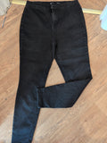 Ladies Denim By TU 18L High Waist Skinny Black Jeans