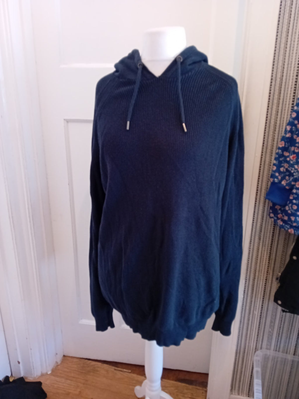 Next XL Navy Hooded Pullover Jumper