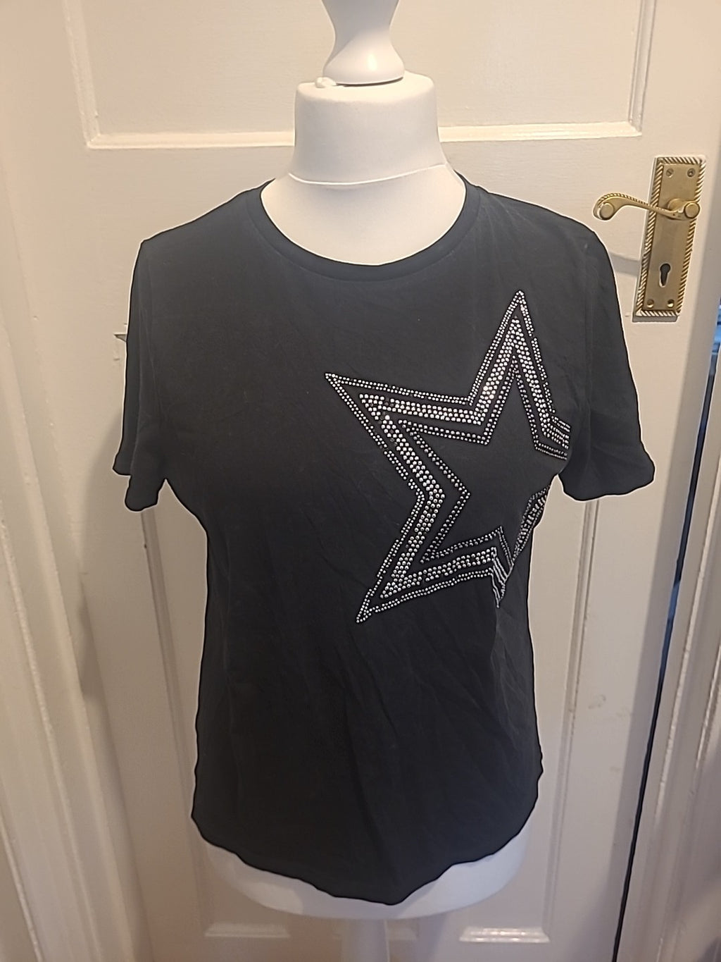 Ladies Tu 14 Black Star Short Sleeve T-shirt