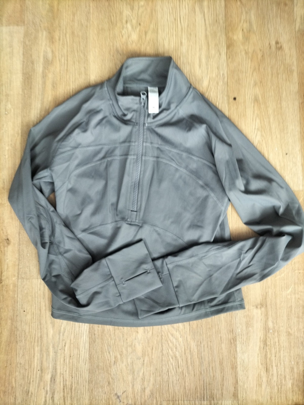 Ladies Grey Size Medium Full Zip Long Sleeve Jacket