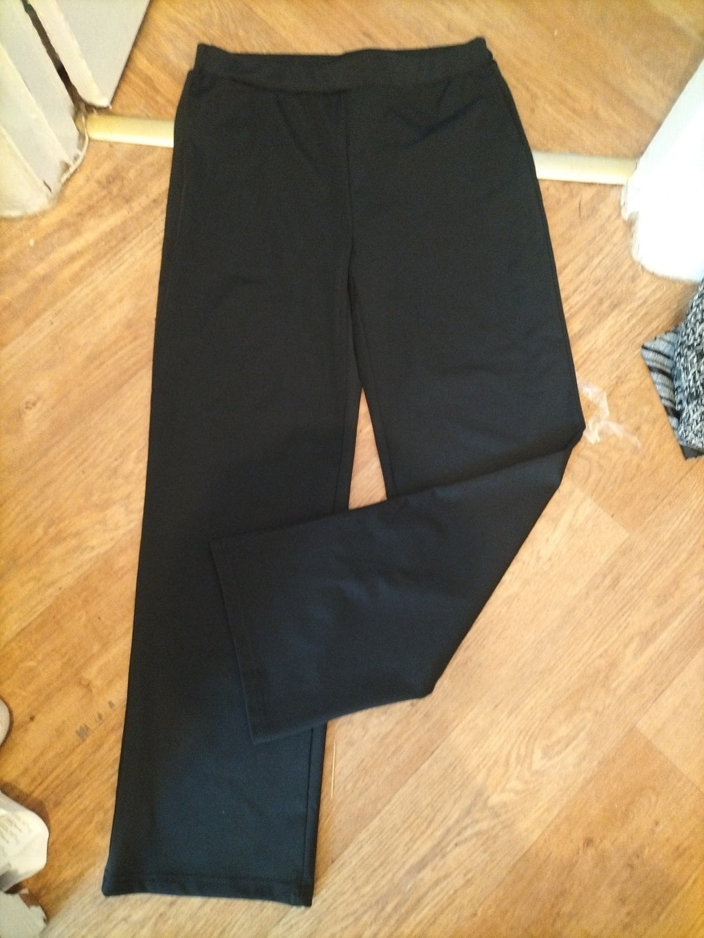 Ladies 2XL Black Stretch Straight Trousers