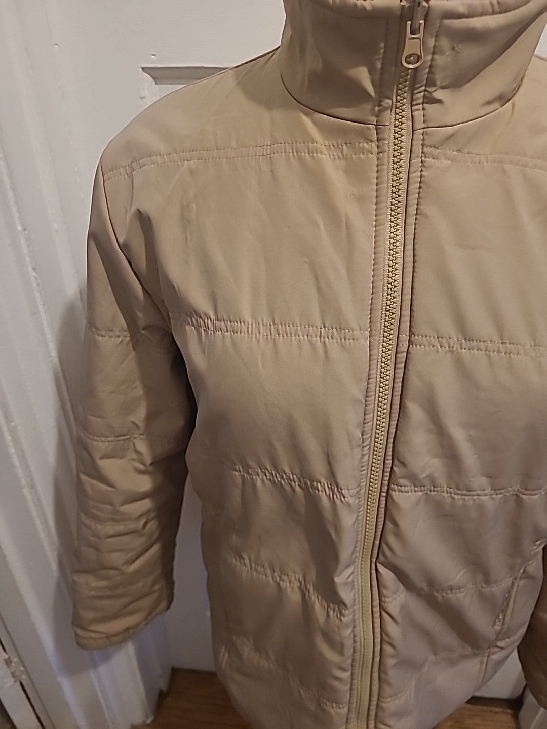 Ladies Neuview Size Small Camel Padded Fleece Lined Coat