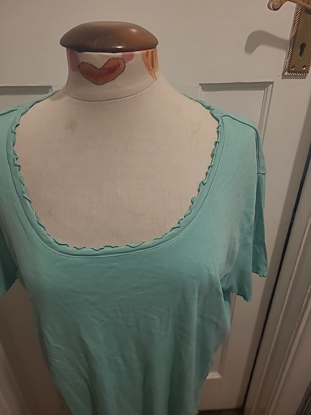 Ladies Rogers + Rogers Size 22 Mint Short Sleeve Blouse