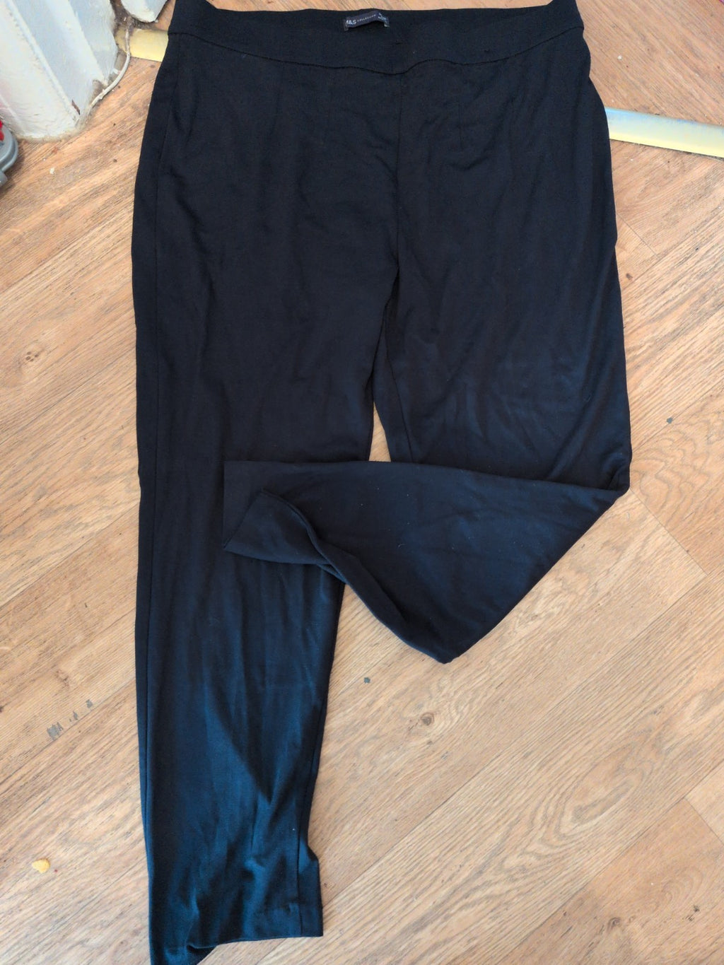 M&S Collection 20 Long Dark Navy Straight leg Leggings