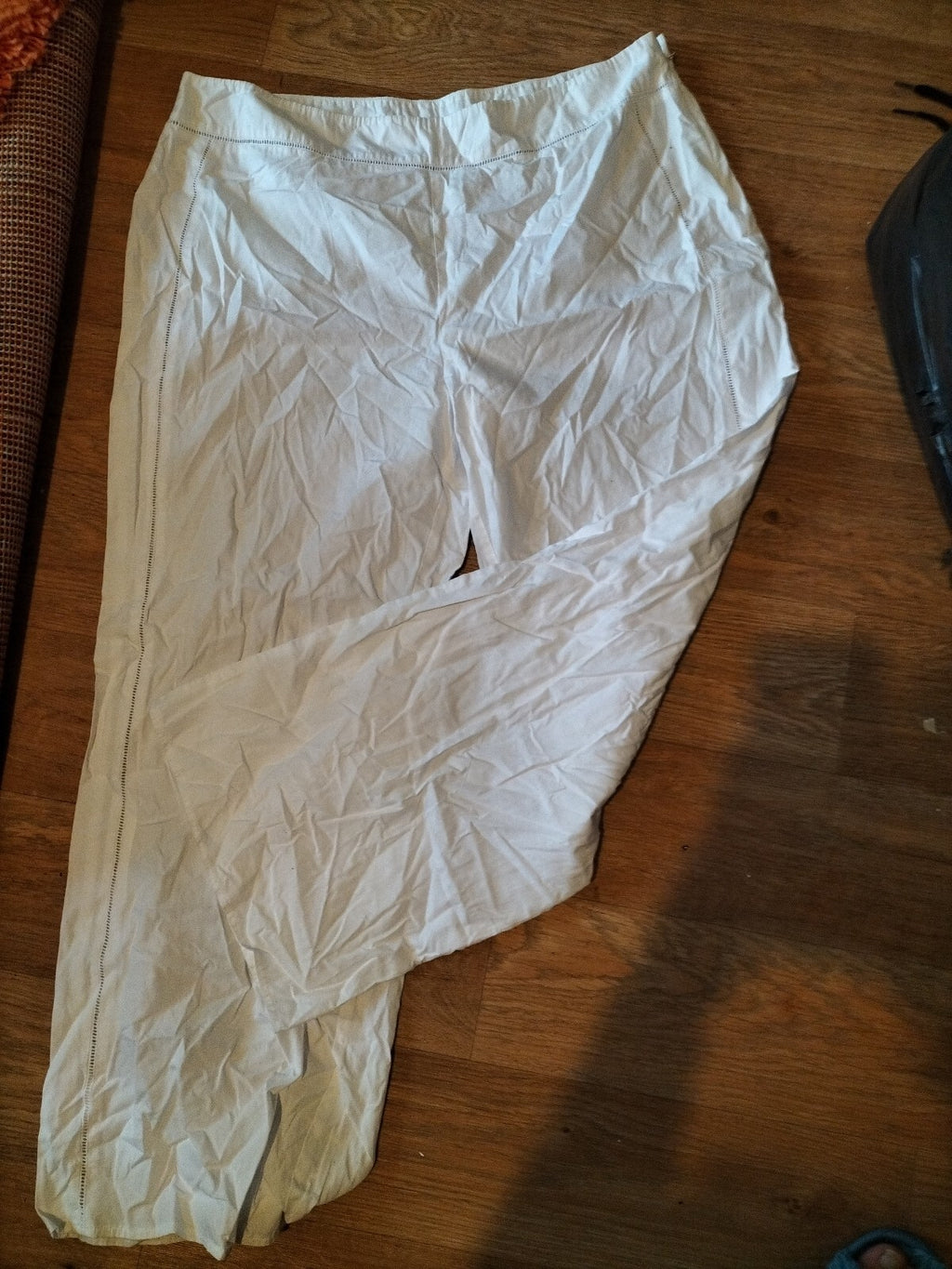 Ladies Large White Trousers