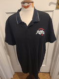 Mens Jack Jones Core Size Large Black Polo Short Sleeved