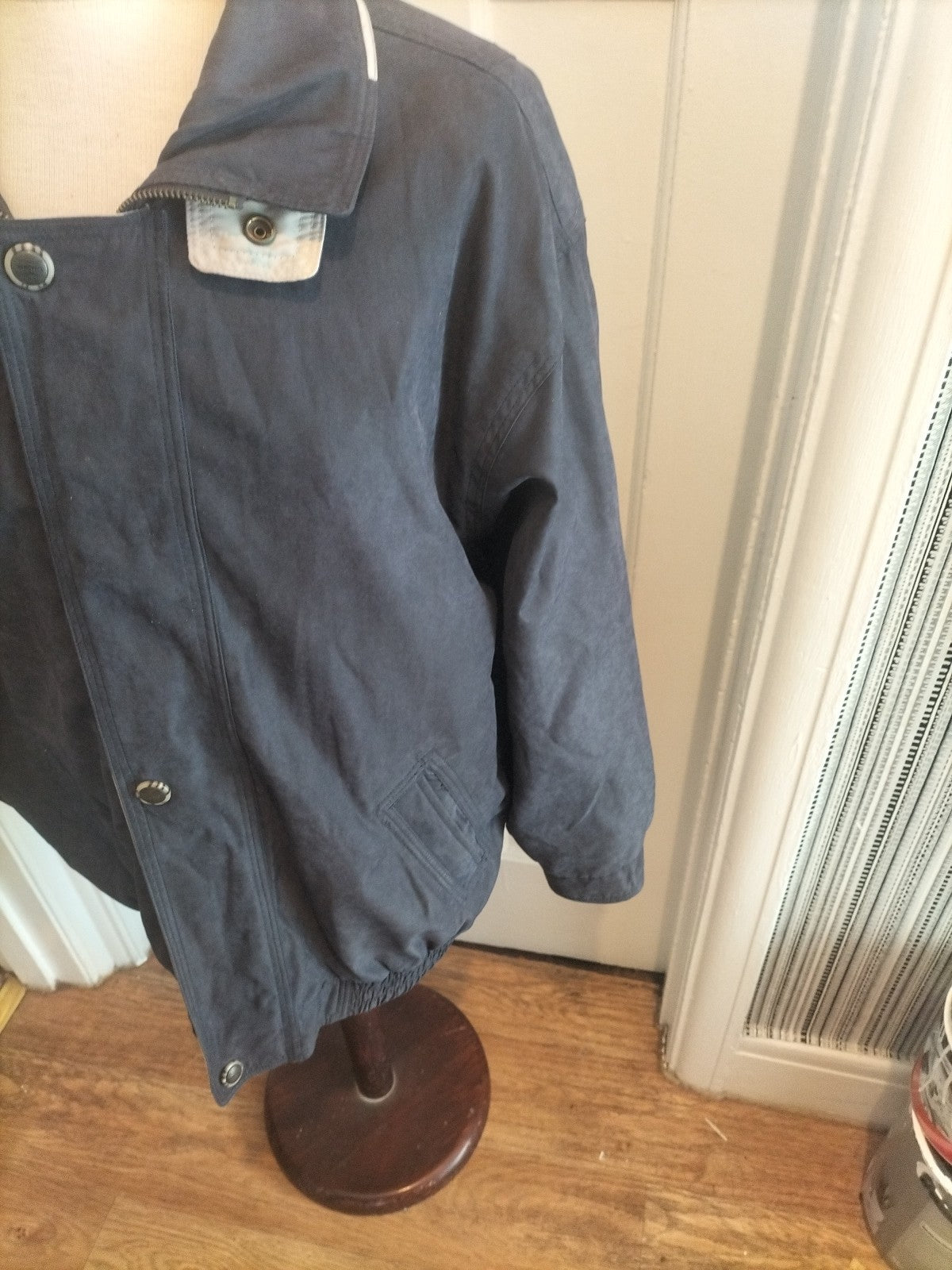 Mens Micro Size 42" Navy Long Sleeved Jacket