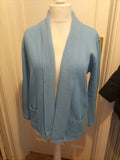 Ladies Monique Size M/L Blue Cardigan Bobbling