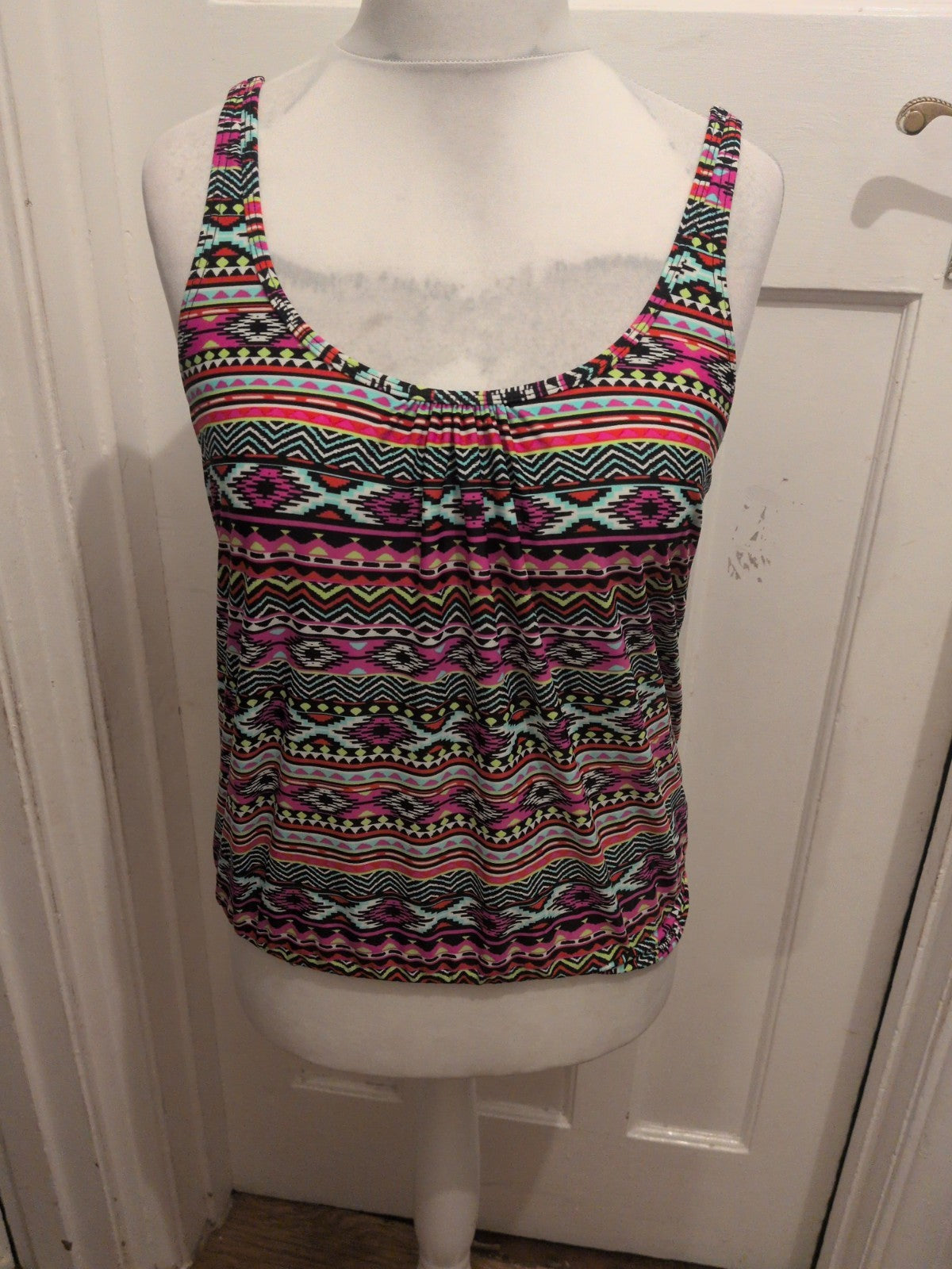 Ladies Lascana Size 12 Multi Swimwear Top