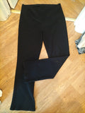 Ladies Size 18 Long Leg Black Pull Up Trousers