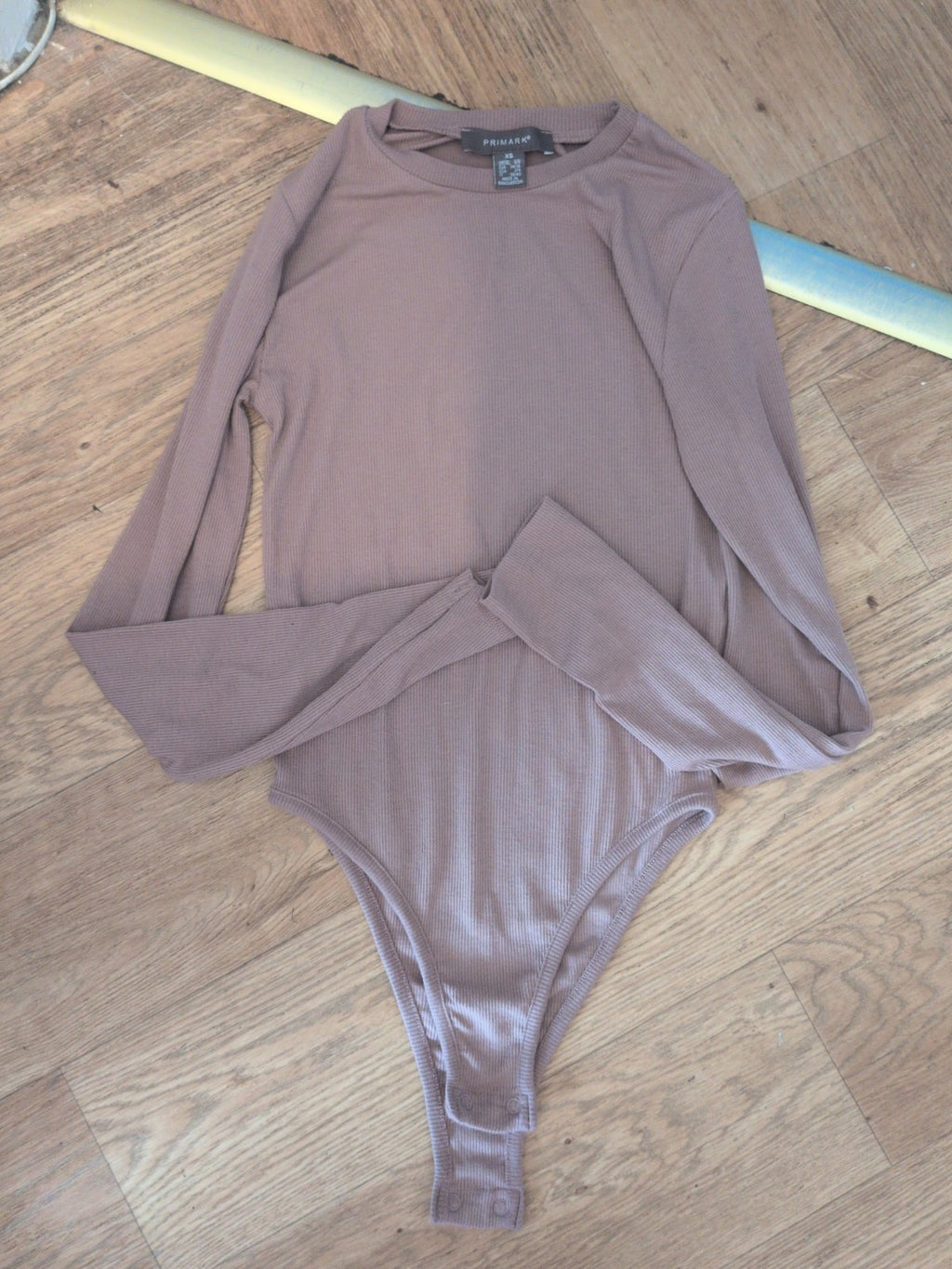 Primark 6/8 Mink Long Sleeve Bodysuit