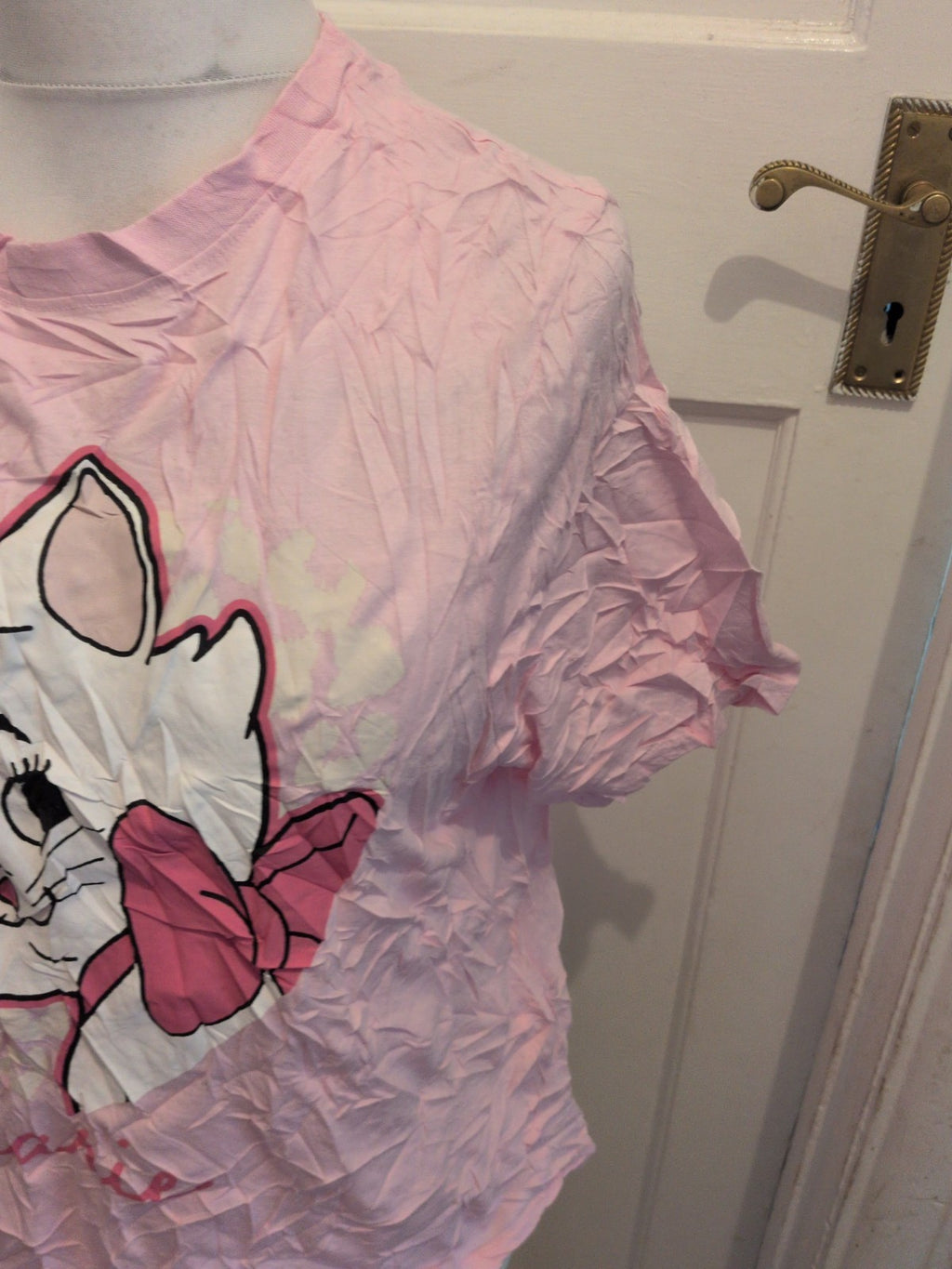 Disney 14-16 Pink Print Short Sleeve Pyjama Top