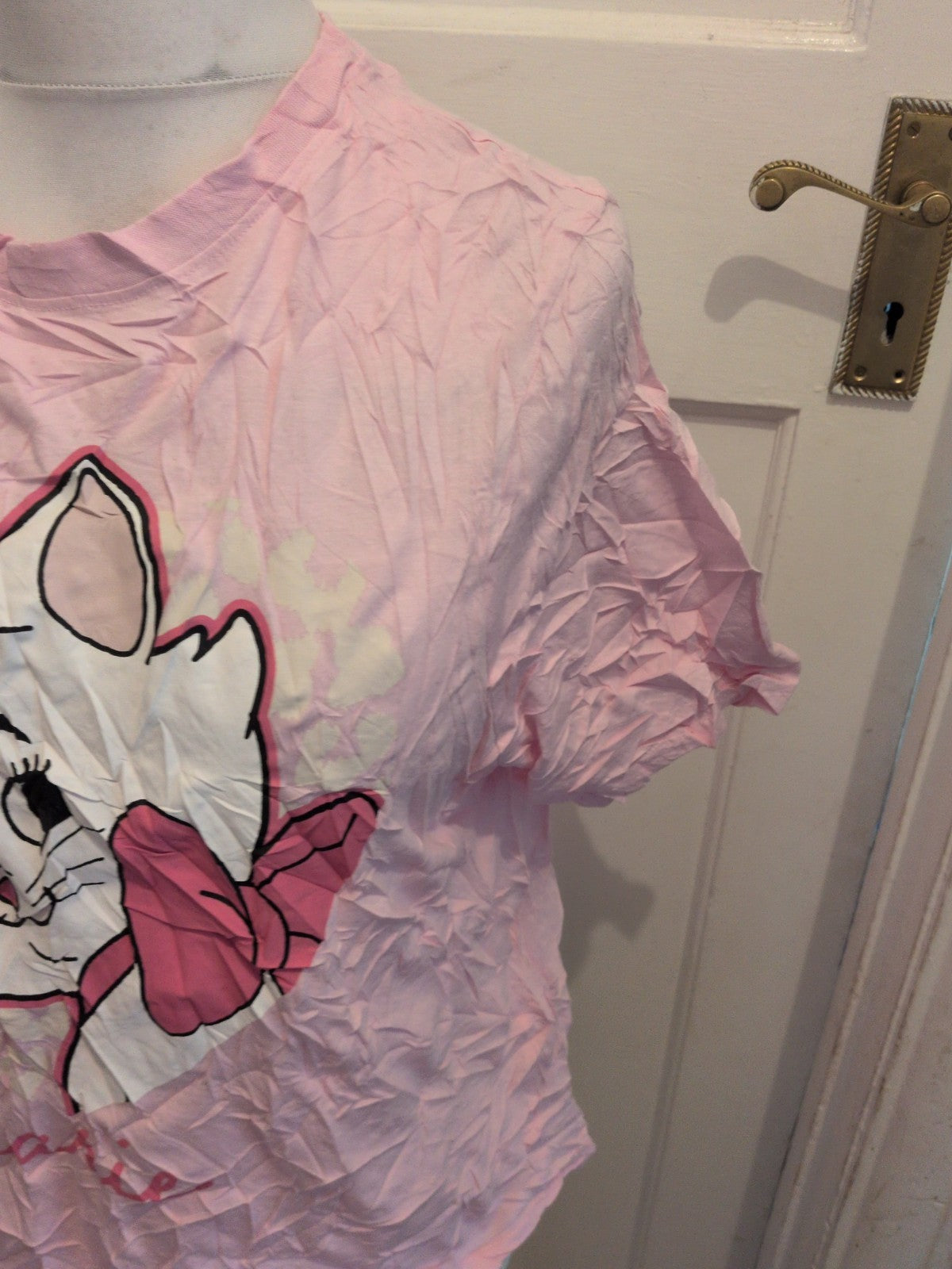 Disney 14-16 Pink Print Short Sleeve Pyjama Top