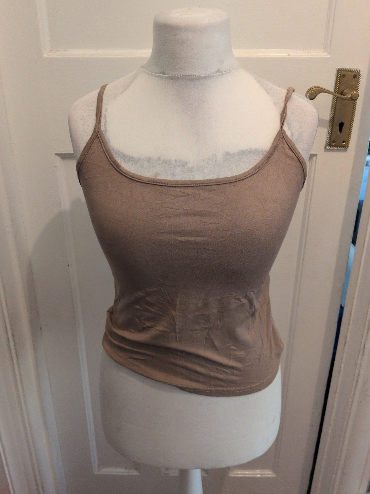 Shein Large Brown Sleeveless Cami T-shirt