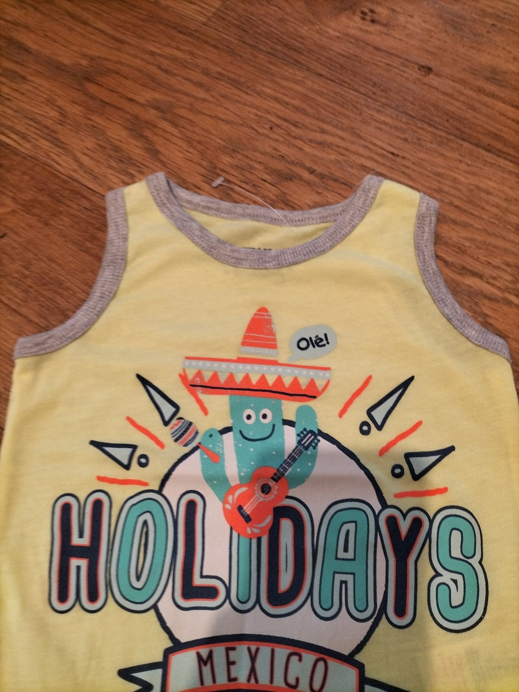 Pep&Co 12-18 Months Yellow "Holiday" Vest Top