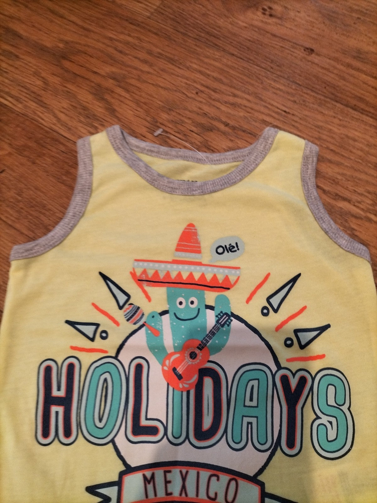 Pep&Co 12-18 Months Yellow "Holiday" Vest Top